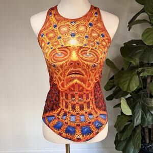 NWOT Alex Grey Chapel of Sacred Mirrors CoSM Oversoul Vision Lab Women Shirt Art